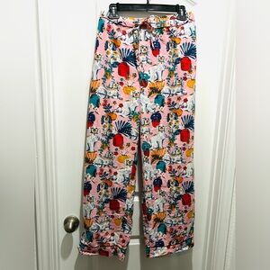 Printfresh Pajama Bottoms with Animal Dog Puppy Print, Hello Dog Moms! Sz 1X